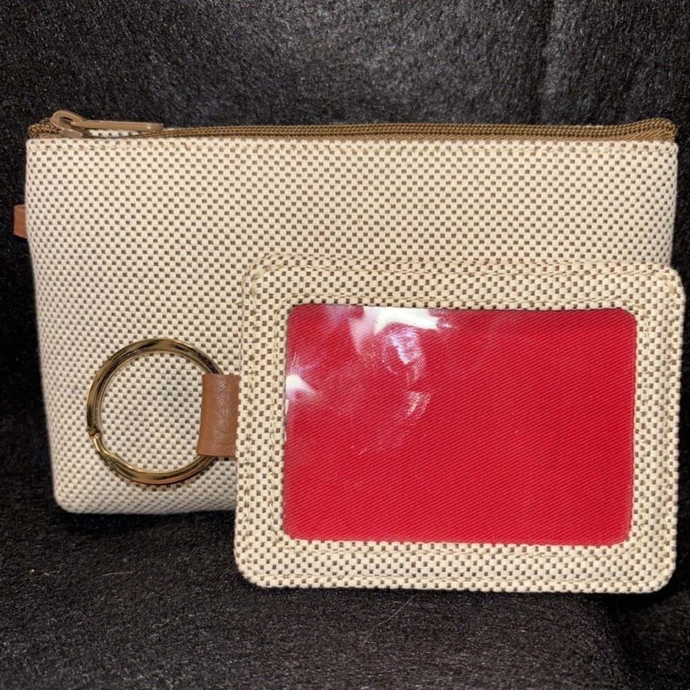 Makeup Bag For Purse With Key Chain ID Holder Tag Set Unbranded Small Pouch